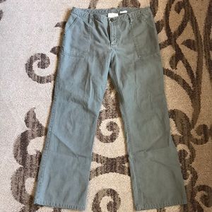 Gap Khakis Army Green Bootcut Jeans Size 10